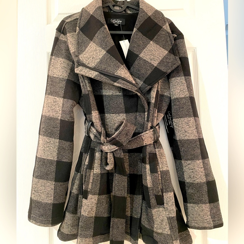 Coffee shop brand coat. Never worn, with tags. Purchased for $120.